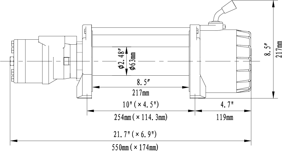 Tời thủy lực 5 tấn